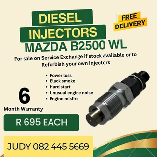 Mazda B2500 WL Diesel injectors for sale on service exchange or to recon