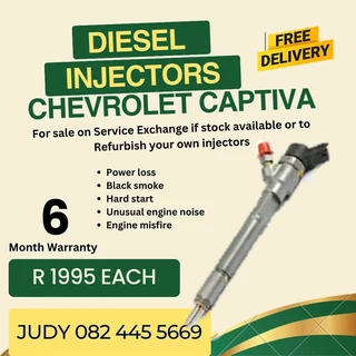 Chevrolet Captiva Diesel Injector for sale on service exchange or to recon
