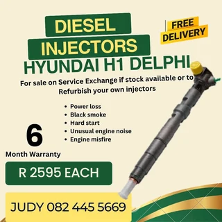 Hyundai H1 Delphi Diesel Injector for sale on service exchange or to recon
