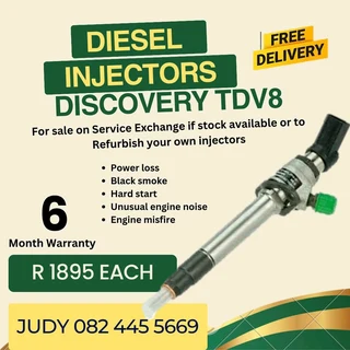 Discovery TDV8 Diesel injector for sale on service exchange or to recon