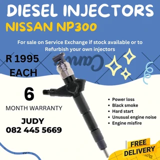 Nissan NP300 Diesel Injector for sale on service exchange or to recon