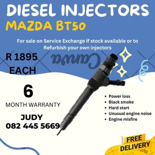 Mazda BT50 Diesel Injector for sale on service exchange or to recon