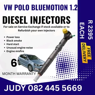VW Polo Bluemotion 1.2 Diesel Injector for sale on service exchange or to recon
