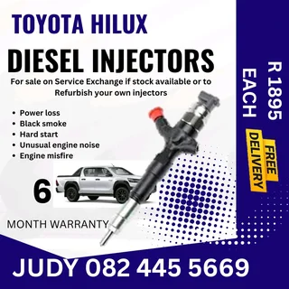 Toyota Hilux Diesel Injector for sale on service exchange or to recon