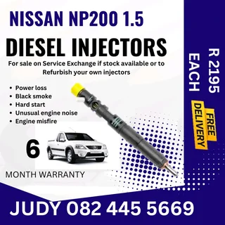 Nissan NP200 1.5 Diesel Injector for sale on service exchange or to recon