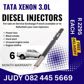 Tata Xenon 3.0L Diesel Injector for sale on service exchange or to recon