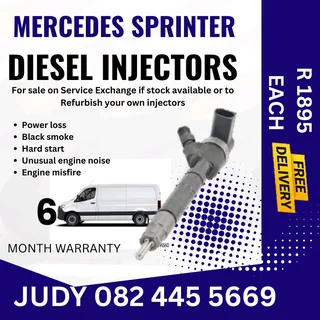 Mercedes Sprinter Diesel Injector for sale on service exchange or to recon