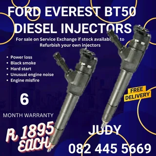 Ford Everest BT50 Diesel Injector for sale on service exchange or to recon
