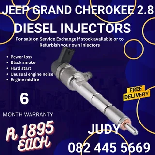 Jeep Grand Cherokee 2.8 Diesel Injector for sale on service exchange or to recon