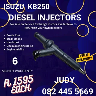 Isuzu KB250 Diesel Injector for sale on service exchange or to recon