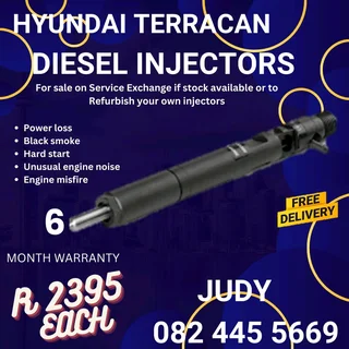 Hyundai Terracan Diesel injectors for sale on service exchange or to recon