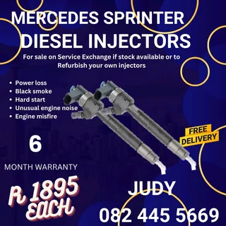 Mercedes Sprinter Diesel Injector for sale on service exchange or to recon