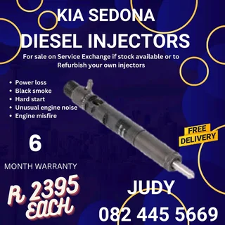 Kia Sedona Diesel Injector for sale on service exchange or to recon
