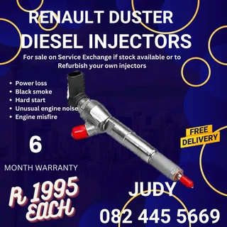 Renault Duster Diesel Injector for sale on service exchange or to recon