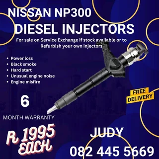 Nissan NP300 Diesel Injector for sale on service exchange or to recon