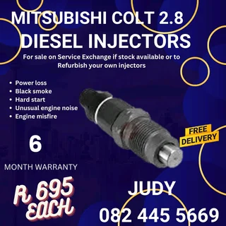 Mitsubishi Colt 2.8 Diesel Injector for sale on service exchange or to recon