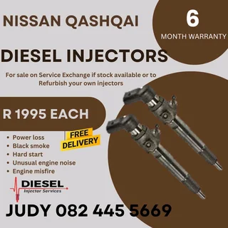 Nissan Qashqai Diesel Injector for sale on service exchange or to recon