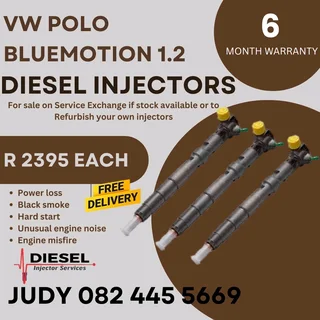 VW Polo Bluemotion 1.2 Diesel Injector for sale on service exchange or to recon