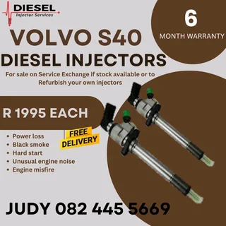 Volvo S40 Diesel Injector for sale on service exchange or to recon