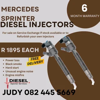 Mercedes Sprinter Diesel Injector for sale on service exchange or to recon