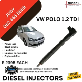 VW Polo 1.2 TDI Diesel Injector for sale on service exchange or to recon