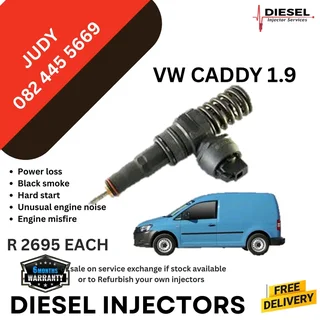 VW Caddy 1.9 Diesel Injector for sale on service exchange or to recon