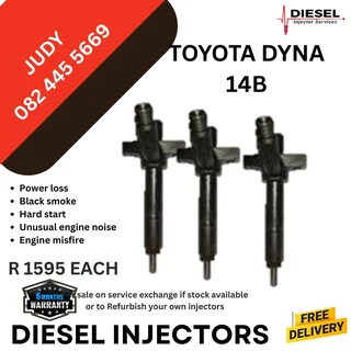 Toyota Dyna 14B Diesel Injector for sale on service exchange or to recon