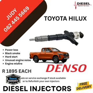 Toyota Hilux Diesel Injector for sale on service exchange or to recon