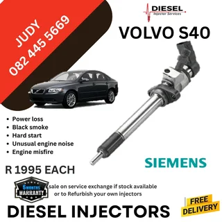 Volvo S40 Diesel Injector for sale on service exchange or to recon