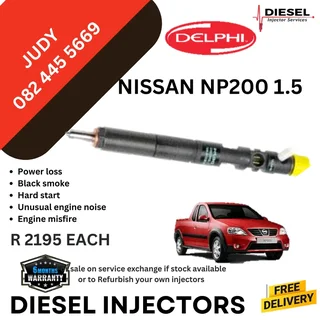 Nissan NP200 1.5 Diesel Injector for sale on service exchange or to recon