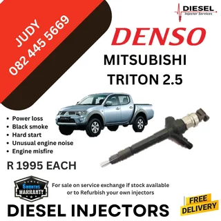 Mitsubishi Triton 2.5 Diesel Injector for sale on service exchange or to recon