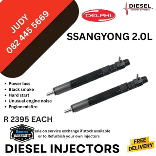 Ssangyong 2L Diesel Injector for sale on service exchange or to recon
