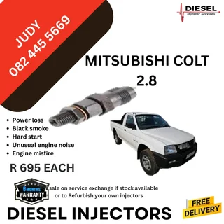 Mitsubishi Colt 2.8 Diesel Injector for sale on service exchange or to recon