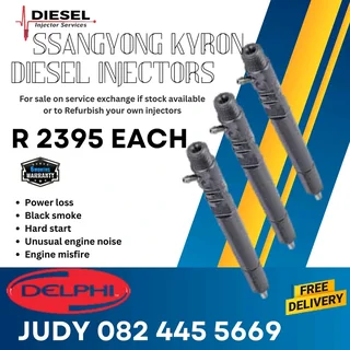Ssangyong Kyron Diesel Injector for sale on service exchange or to recon