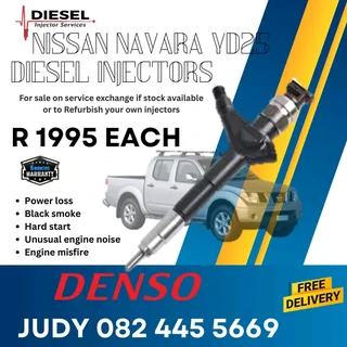 Nissan Navara YD25 Diesel Injector for sale on service exchange or to recon