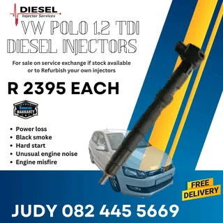 VW Polo 1.2 TDI Diesel Injector for sale on service exchange or to recon