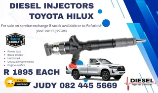Toyota Hilux Diesel Injector for sale on service exchange or to recon