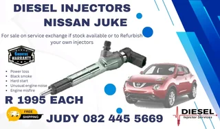 Nissan Juke Diesel Injector for sale on service exchange or to recon