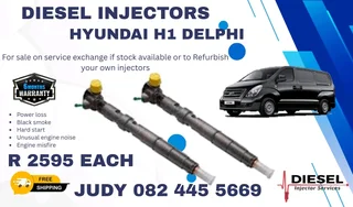 Hyundai H1 Delphi Diesel Injector for sale on service exchange or to recon