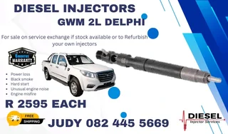 GWM 2L Diesel Injector for sale on service exchange or to recon
