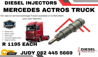 Mercedes Actros Truck Diesel Injector for sale on service exchange or to recon