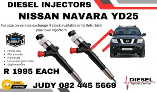 Nissan Navara YD25 Diesel Injector for sale on service exchange or to recon