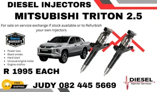 Mitsubishi Triton 2.5 Diesel Injector for sale on service exchange or to recon