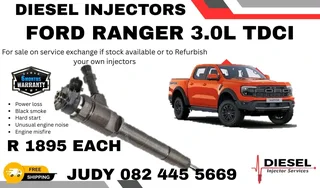 Ford Ranger 3.0L TDCI Diesel Injector for sale on service exchange or to recon