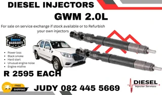 GWM 2.0L Diesel Injector for sale on service exchange or to recon