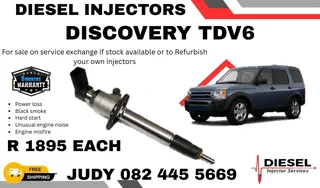 Discovery TDV6 Diesel Injector for sale on service exchange or to recon