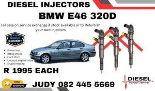 BMW E46 320D Diesel Injector for sale on service exchange or to recon