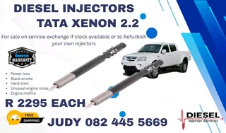 Tata Xenon 2.2 Diesel Injector for sale on service exchange or to recon