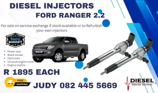 Ford Ranger 2.2 Diesel Injector for sale on service exchange or to recon