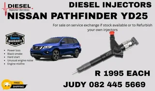 Nissan Pathfinder YD25 Diesel Injector for sale on service exchange or to recon